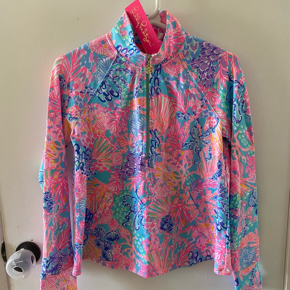 Lilly Pulitzer Melena Popover - splendor in the sand
